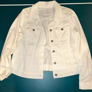 White jean jacket